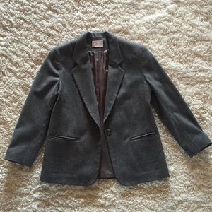 Gray Pendleton wool blazer